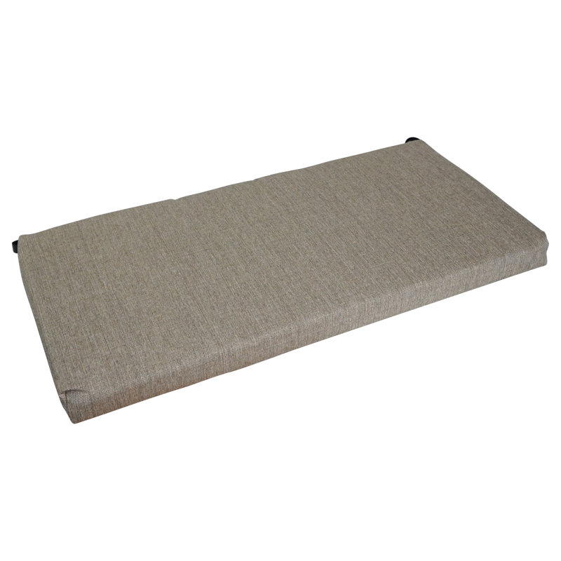 42-Inch Woven Olefin Outdoor Loveseat Cushion, Seravo Brown