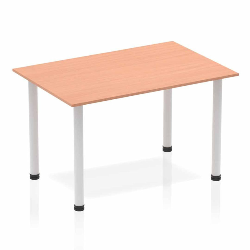 Kyvan Rectangle Conference Table, 72.5cm H x 120cm L x 80cm D, Beech