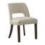 Chaise de salle à manger rembourrée en similicuir (ensemble de 2)-2116141907