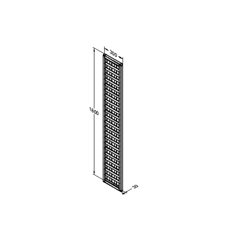 180cm H x 30cm W Wood Lattice Panel Trellis