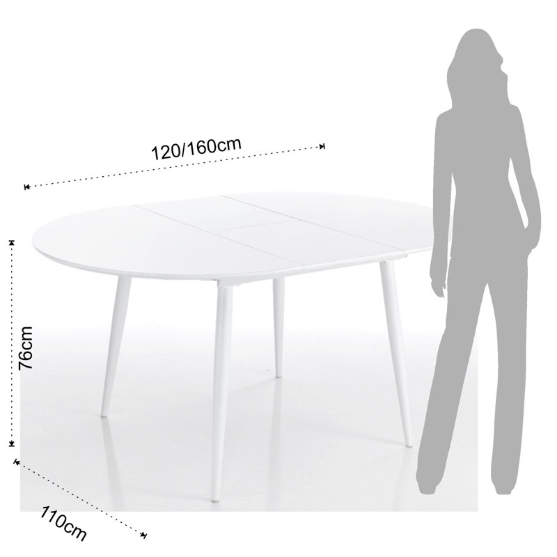 Manhart Round Metal Base Dining Table