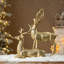 Décoration de table de renne de Noël debout en résine 16,25 "H