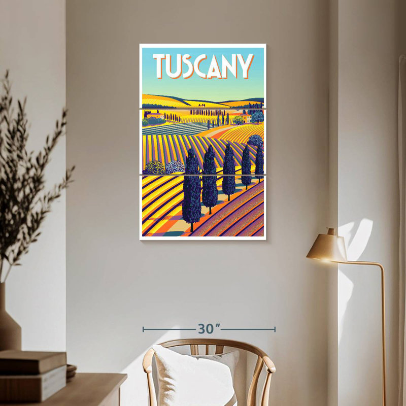 Affiche Nicci Tuscany, H 57 po x l 36 po