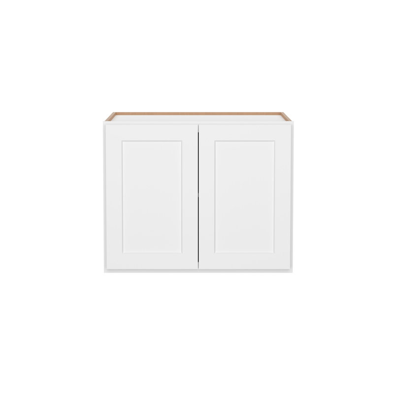 Armoire de cuisine murale Furinno avec 2 portes, prête à assembler, P 24 po x l 30 po x H 24 po, blanc