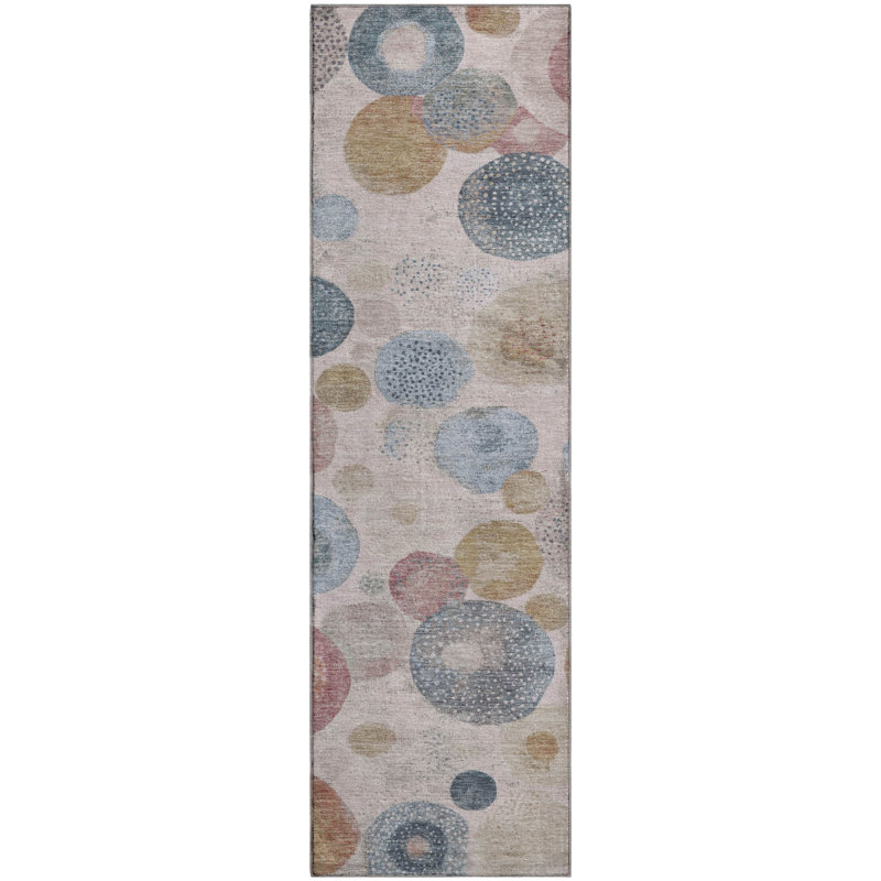 Premium Machine Washable Jakiyra AMF1896 Geometric Rug, Runner 2'3" x 7'6"