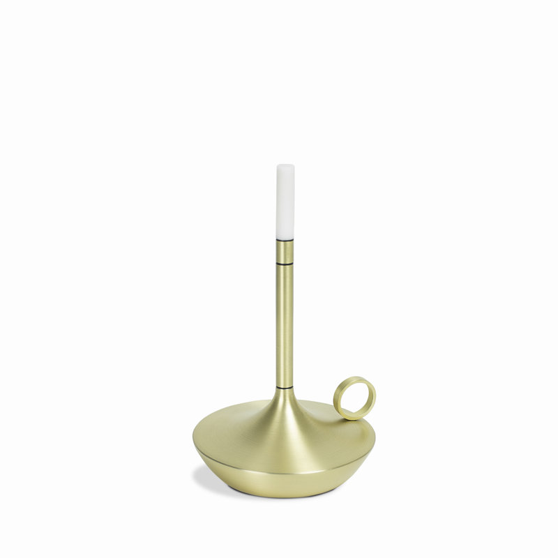Wick S Brass, Brass, 6.5" H x 4.7" W x 4.7" D