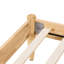 Structure de lit très grand en bois d'hévéa massif, tête de lit rembourrée en molleton de luxe, quatre pieds de 2,56 po, pas de sommier tapissier requis avec structure en bois, rembourré sous l'option de rangement-1494142800