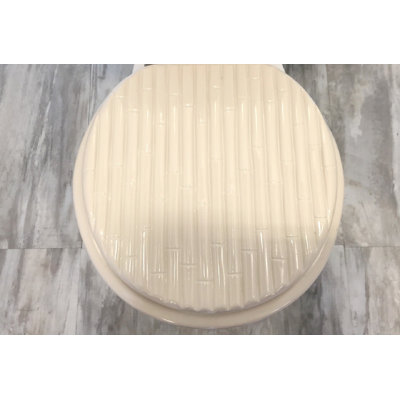 Siège de toilette moulé rond