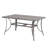 Aluminum Outdoor Dining Table for 6, Rectangle Patio Dining Table with 2.2" Umbrella Hole, 6 Person Outdoor Dining Table for Deck, Backyard, Garden, Poolside, Limed Oak-1274848650