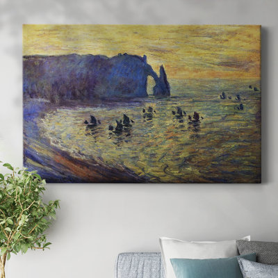 Cliffs at Etretat, 1886-Gallery Wrapped Canvas