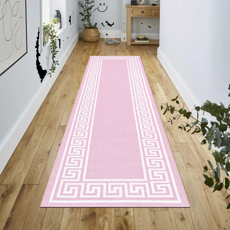 Runner Geometric Area Rug, Runner 66 x 220 cm