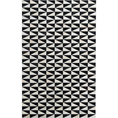 Tapis noir et blanc Jack