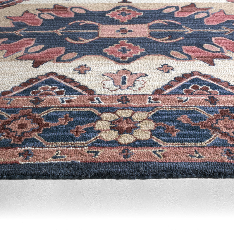 Oriental Handmade Tufted Wool Beige/Orchre Area Rug, Rectangle 8' x 10'