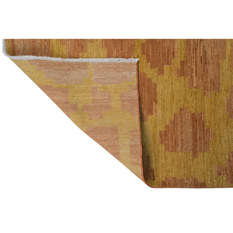 Tapis ivoire et chameau noué à la main de haute qualité