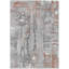 Tapis intérieur lavable abstrait cuivre et gris 5 pi x 8 pi-1805675598