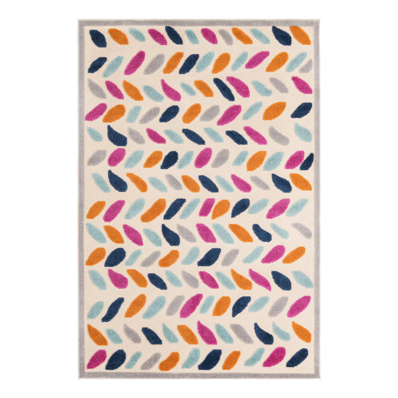 Tapis d'extérieur Rugs.com Oranjestad Aruba 1, Rectangle 5 pi 3 po x 8 pi