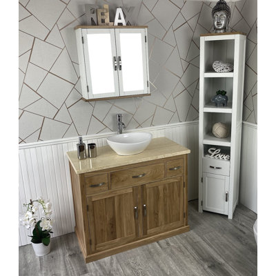 Ambe 410mm Single Bathroom Vanity with Vessel Ceramic Basin