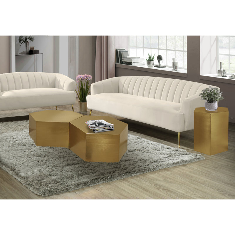 Elem Coffee Table, Gold