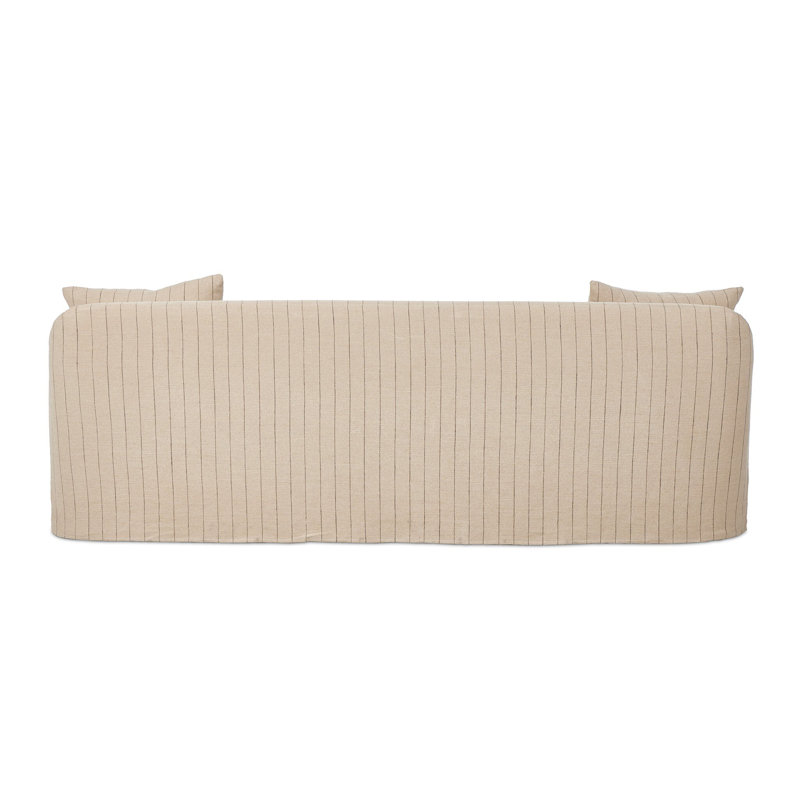 Lowell Slipcover Sofa, Cream Striped