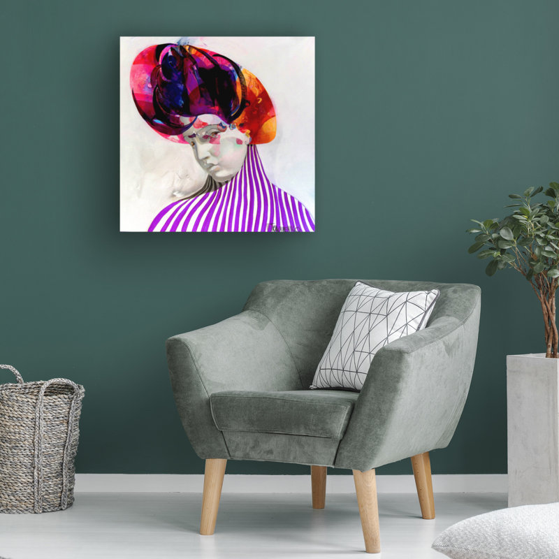 Art sur toile rubis de Victor Tkachenko, H 14 po x l 14 po