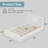 Twin-Size Bed Frame, Low-Profile Platform Bed With Headboard, No Spring Box Required, White Finish-1507198701