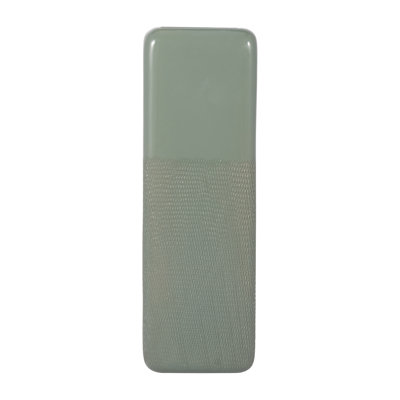 Stoneware Ceramic Vase with Textured Body and Rounded Rim Design