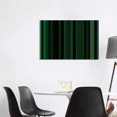 Dark Matrix Green by Latitude Run - Wrapped Canvas Gallery-Wrapped Canvas Giclée