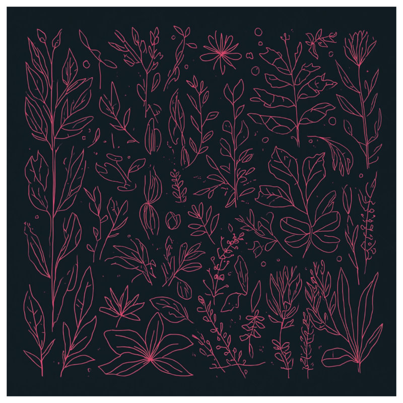 Tapis de bain rose à motif botanique, L 34 po x L 21 po