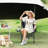 Oversized Folding Director Camping Chair, 1 Pcs Heavy Duty Portable Outdoor Chair with Aluminum Side Table-1370408759