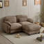 Canapé de coin modulable deux places avec pouf amovible-45289996