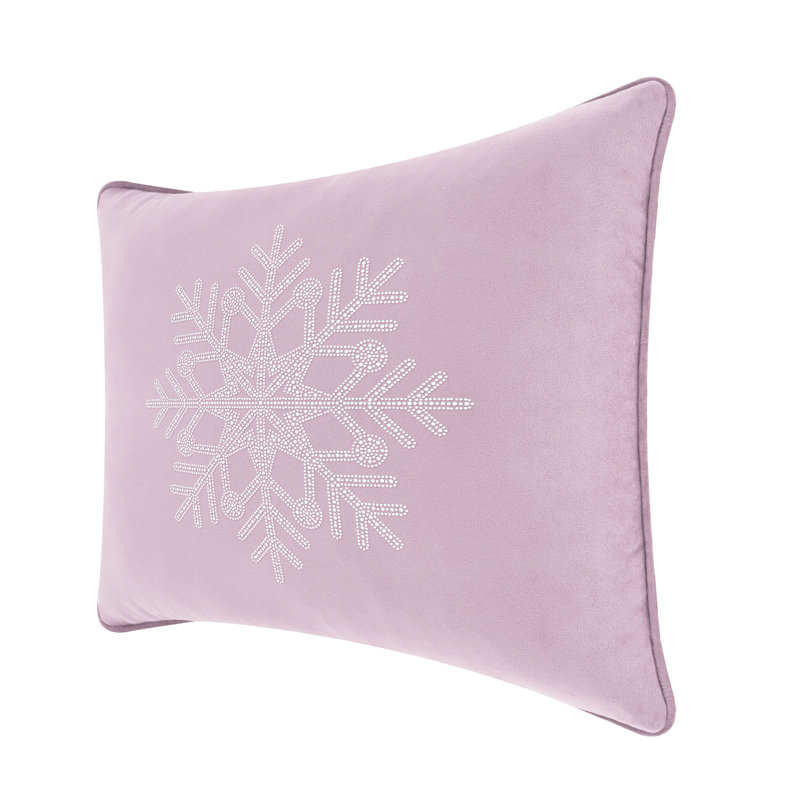 Coussin Sparkles Home | Strass et fausses perles | Rembourrage en plumes | Couleurs personnalisables, Velours lavande