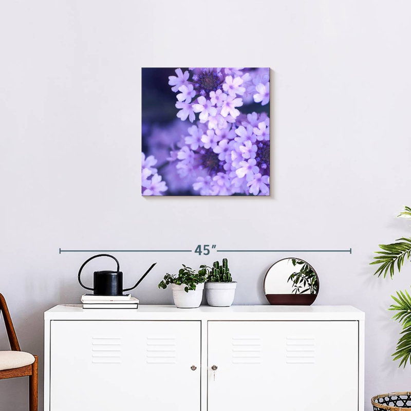 Harnek Purple Flowers, 20" H x 20" W