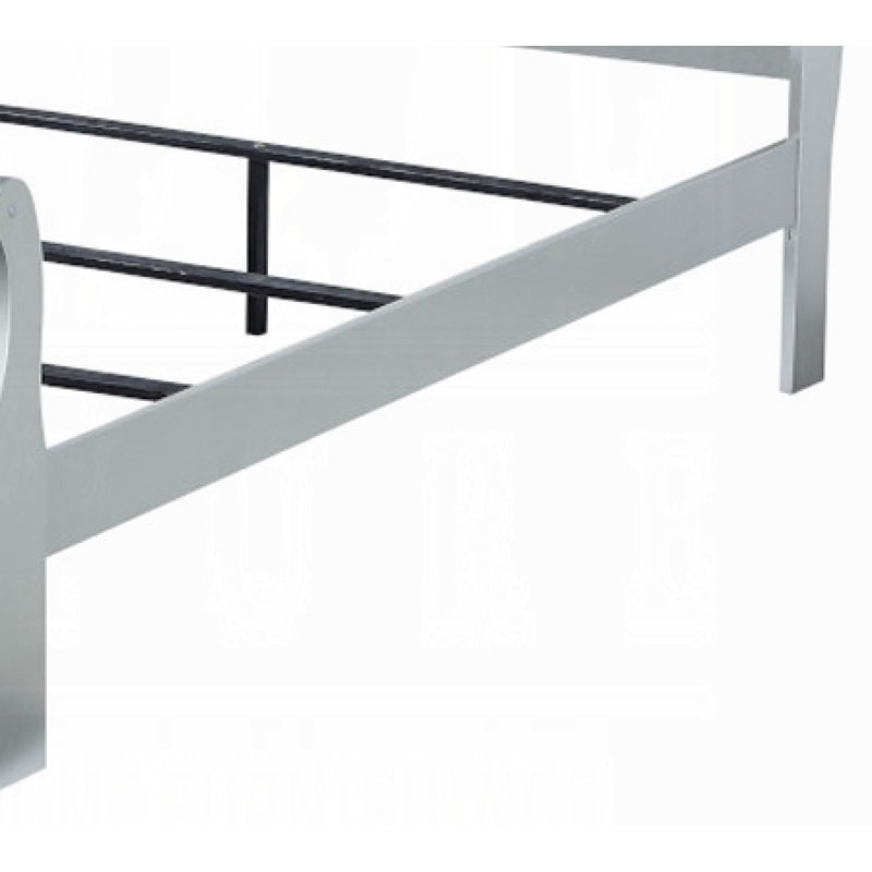 Louis Philippe Bed Component Siderails, Platinum, Twin
