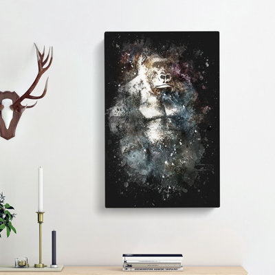 The Silverback Gorilla - Wrapped Canvas