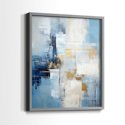 Série ABSTRACT Dxxvii - reproduction encadrée de qualité supérieure - prête à être accrochée - aucun clou requis