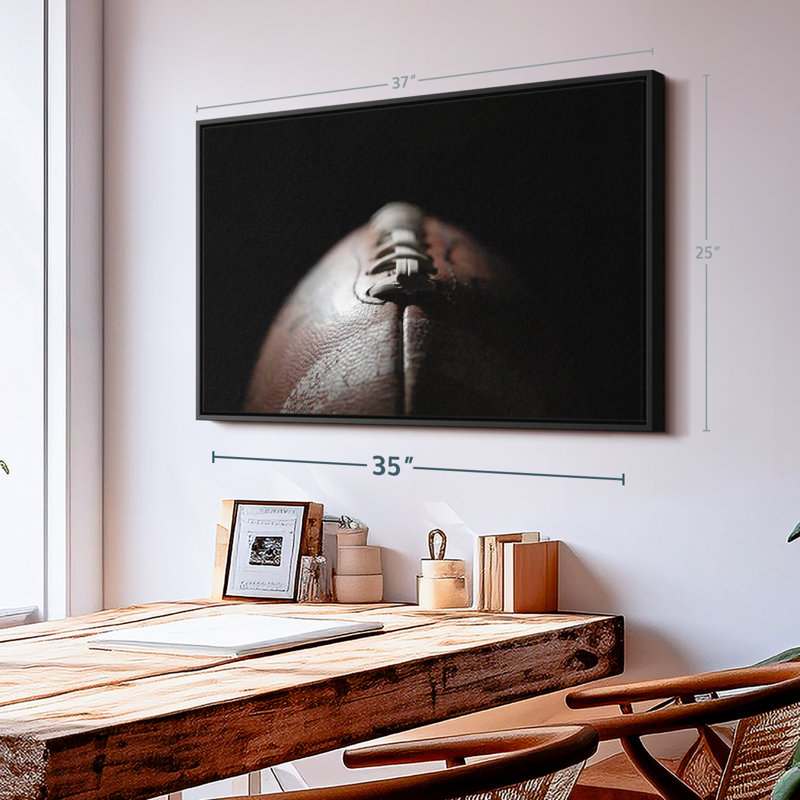 «Dramatic Football», reproduction sur toile, H 25 po x l 37 po