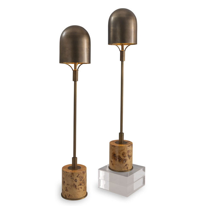 Oppa Burlwood Buffet, Natural/Aged Brass