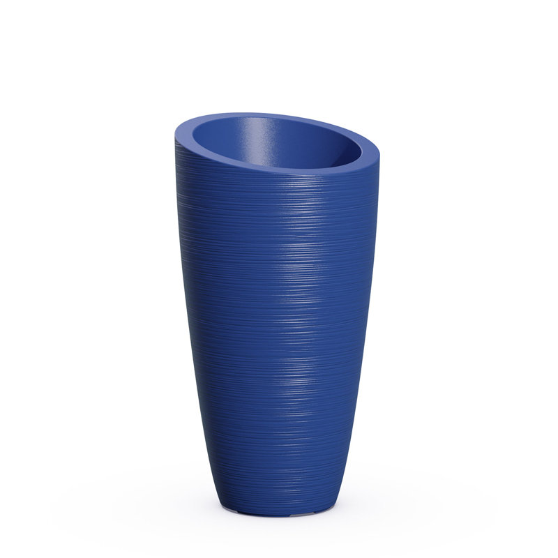 Jardinière en plastique Marazzi, Bleu Neptune, H 42 po x l 22 po x P 22 po