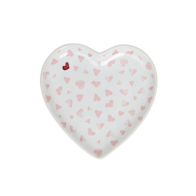 Love You More 7" Heart Tray - Pink