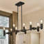 10-Light 49”W Modern Linear Kitchen Island Pendant Chandelier