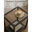 30cm W Metal Bedside Table