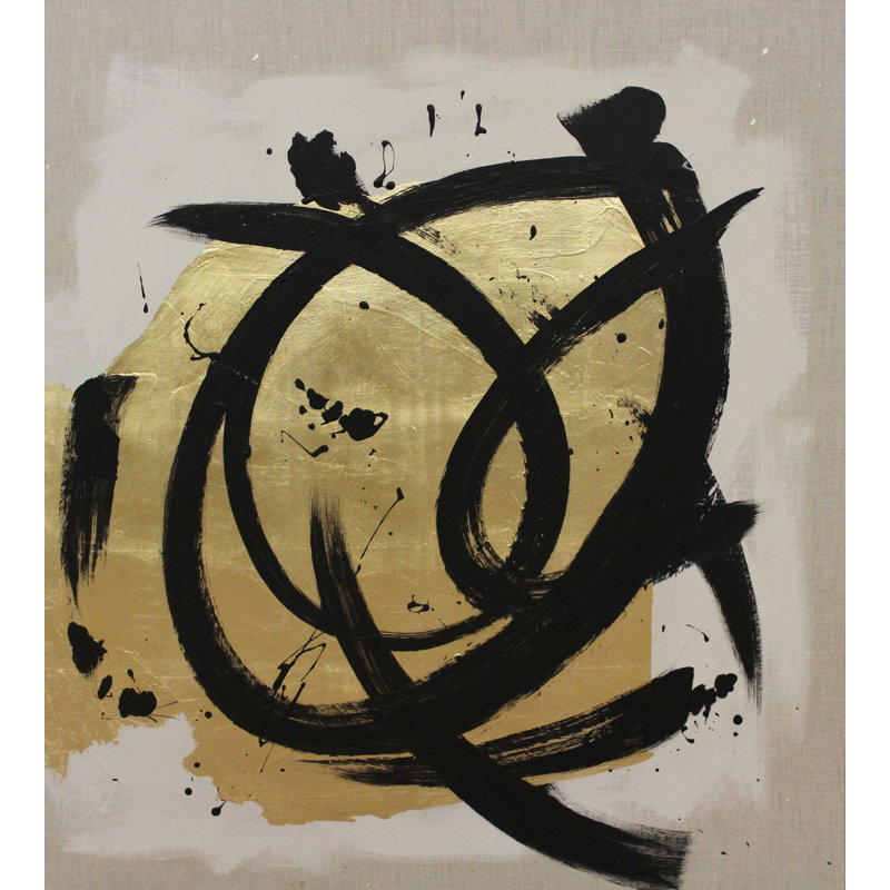 Gold And Black 1 Painting