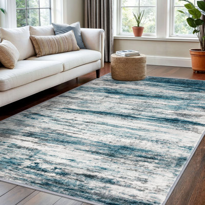 Tapis à envers en caoutchouc lavable à la machine pour le salon de la chambre à coucher