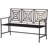 Nicholls Bronze Modern Style Iron Garden Bench