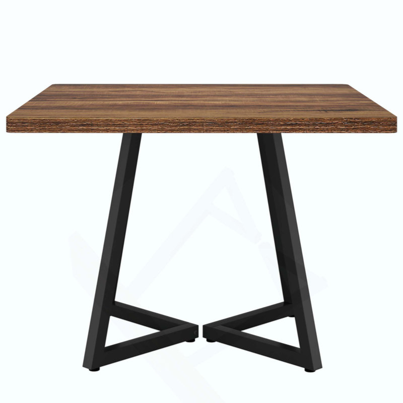 Table de salle à manger 31,5 po, Brun, Noir
