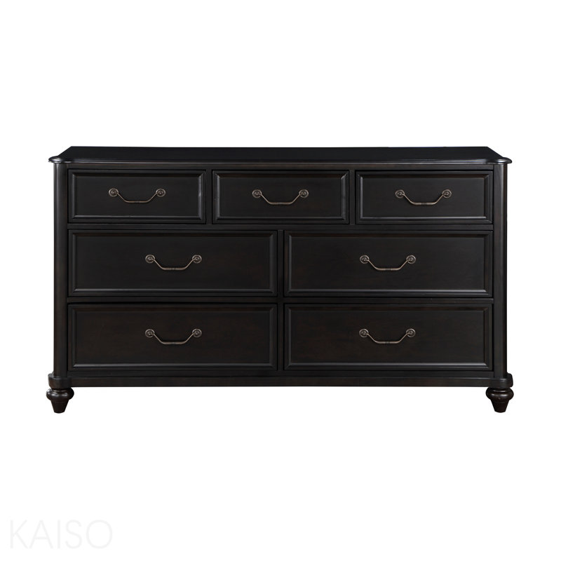 Commode de 7 tiroirs au fini anthracite