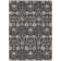 Machine Washable Indoor/Outdoor Cicel ACN1155 Black Rug