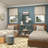 Metal Wall Mirror with Beaded Detailing-72058574