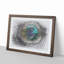 Delicate Peacock Feather in Abstract - Picture Frame Graphic Art Print-55740387-55740392