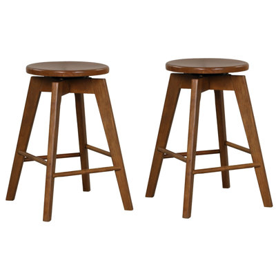 Counter Stool with Solid Wood Frame